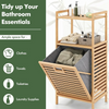 2-Tier BambooStack Laundry Tower