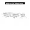 3‑Pcs Premium Square Glass Storage Set with Lids (2048) by Limon