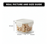 200ML Square Glass Container with Lid (1976) by Limon
