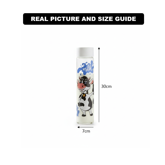 Printed Large Glass Bottle by Limon