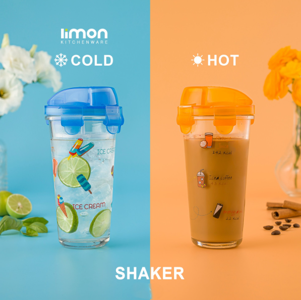 Airtight Glass Shaker Bottle (2215) by Limon