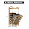 2-Tier BambooStack Laundry Tower