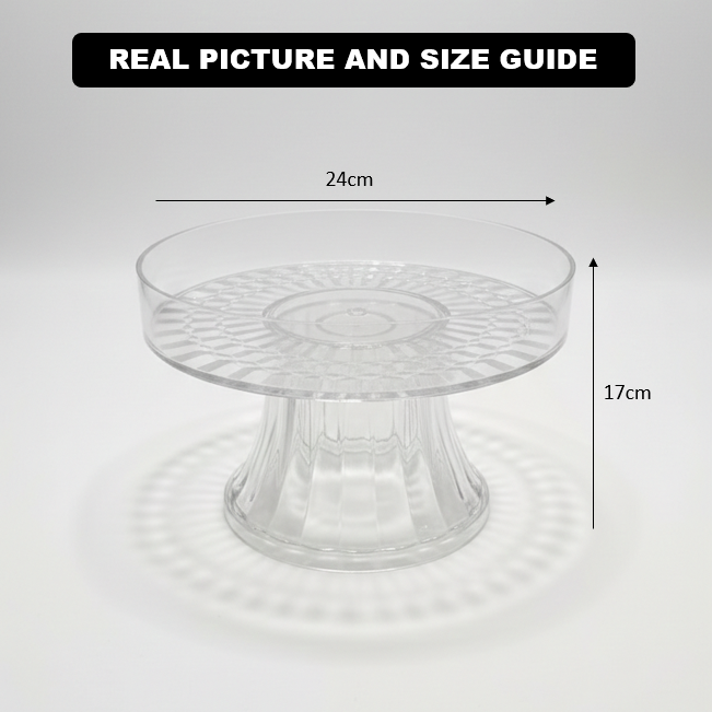 Elegant Acrylic Cake Serving Platter