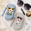 Silicone Glasses Case with Zip Closure & Wrist Strap