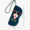 Silicone Glasses Case with Zip Closure & Wrist Strap