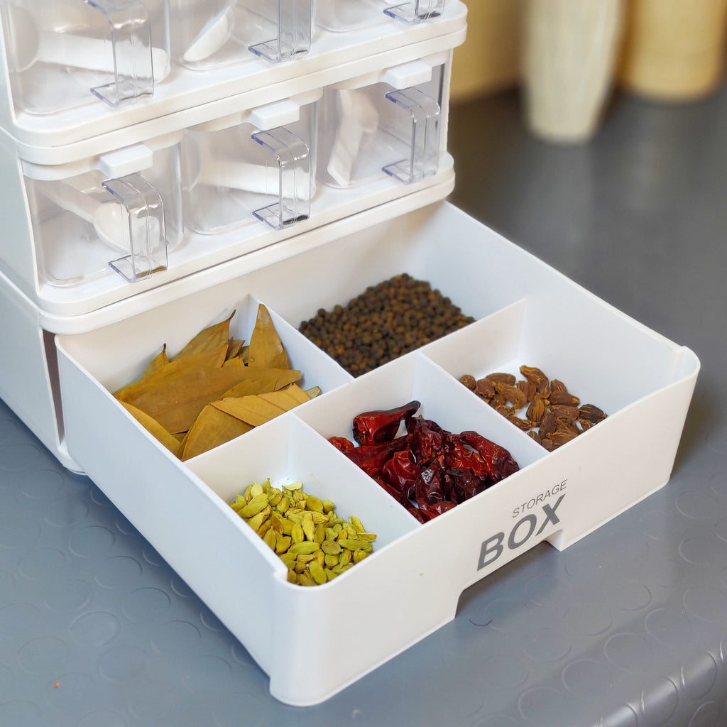 King-sized Household Kitchen Seasoning Box & Storage Rack