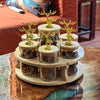 ClearGlass 7-Pcs Rotating Storage Jars Station (1169)