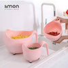 Pack of 3 Fruits and Vegetables Wash Bowl with Drainer (3035) by Limon