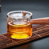 Dual Chamber Glass Tea Infuser with Wooden Handle