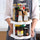 Flower-Shaped 360° Rotating Plastic  Storage Organizer