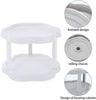 Flower-Shaped 360° Rotating Plastic  Storage Organizer