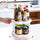 Flower-Shaped 360° Rotating Plastic  Storage Organizer