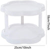 Flower-Shaped 360° Rotating Plastic  Storage Organizer