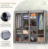 Compact Wardrobe Organizer with Drawers & Zipper Closure