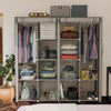Compact Wardrobe Organizer with Drawers & Zipper Closure