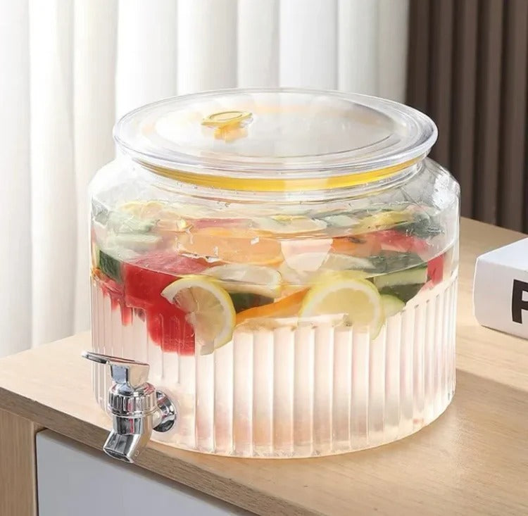 CrystalDome 5.6L Beverage Dispenser – with Faucet & Airtight Lid