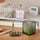 Fluted Cotton Pad & Swab Organizer with Lid