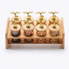 Royal Golden Deer 8-Piece Glass Jar Station (1170)