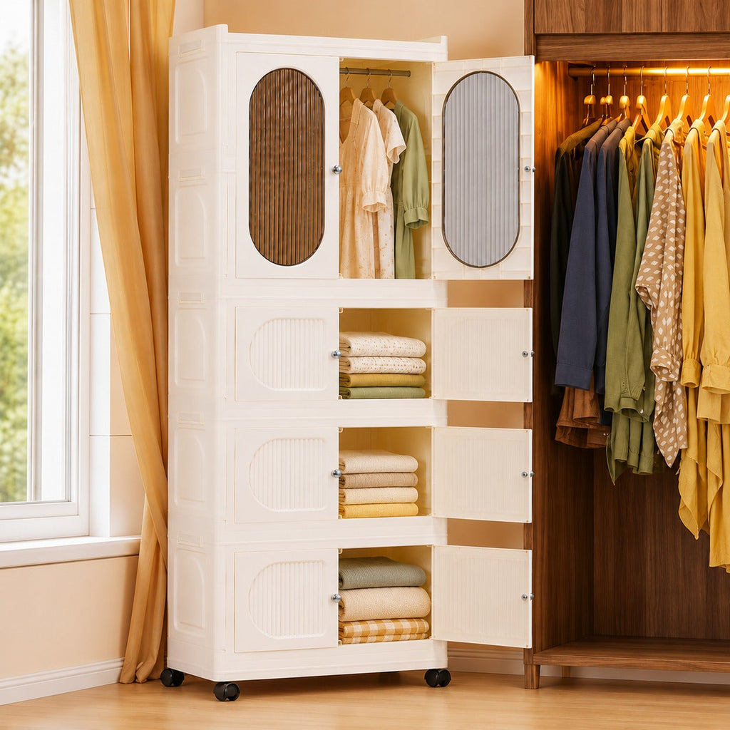 LuxeStack Moveable Storage Station