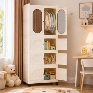 LuxeStack Moveable Storage Station