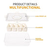 Compartment Snack Box With Lid & Handle