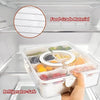 Compartment Snack Box With Lid & Handle