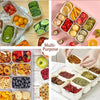 Compartment Snack Box With Lid & Handle