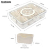 Compartment Snack Box With Lid & Handle
