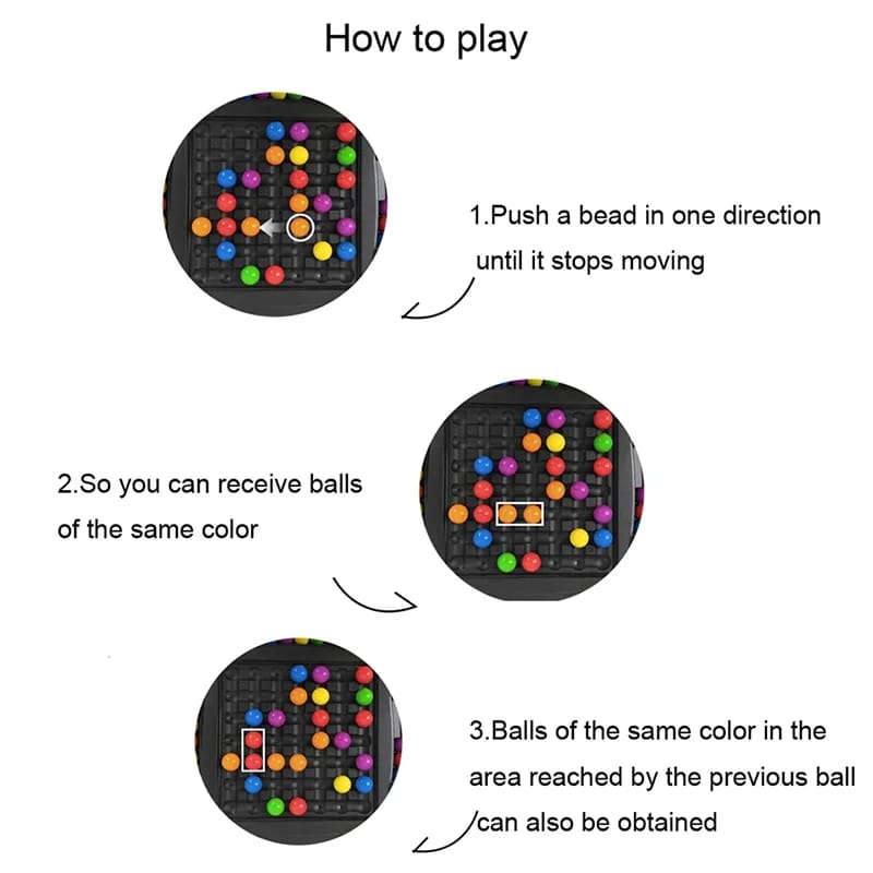 Rainbow ball toy game