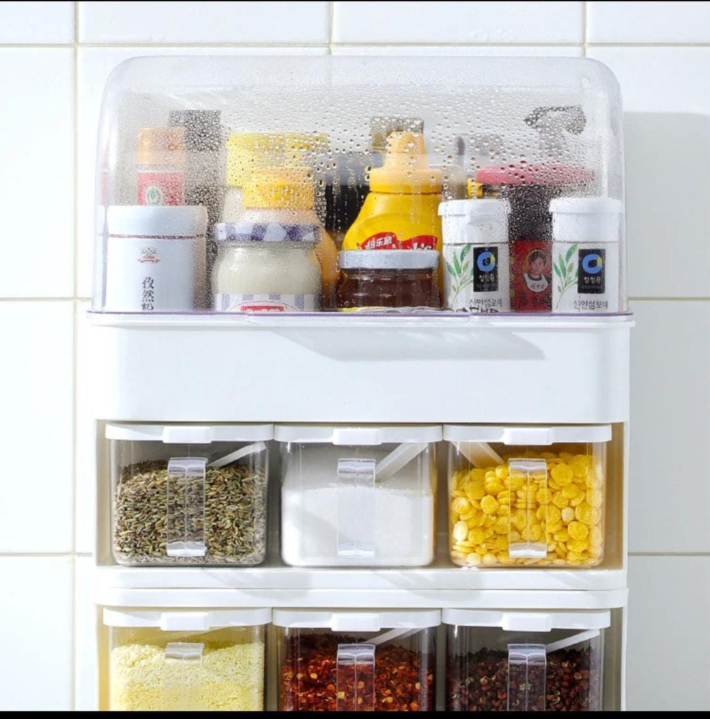 King-sized Household Kitchen Seasoning Box & Storage Rack