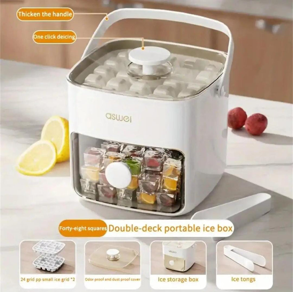 Press Ice Cube Mold & Ice Storage