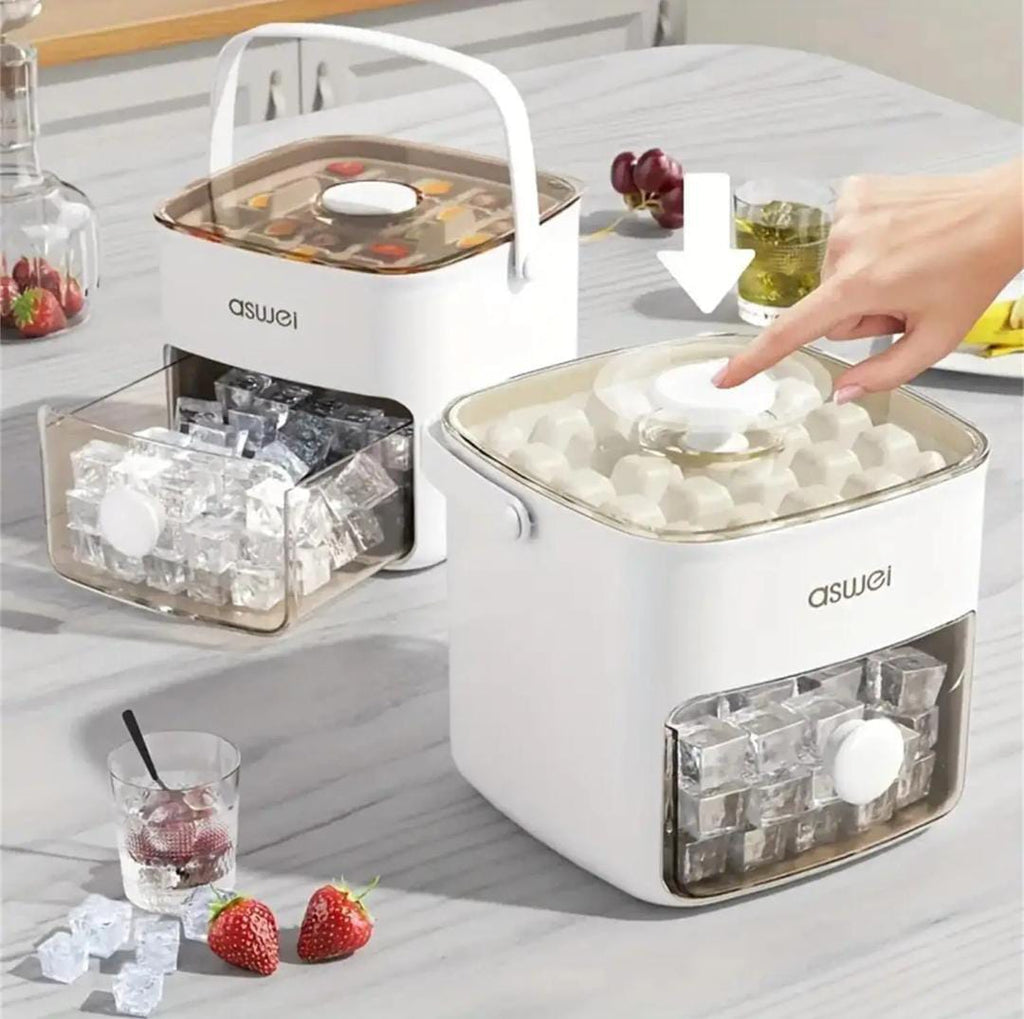 Press Ice Cube Mold & Ice Storage