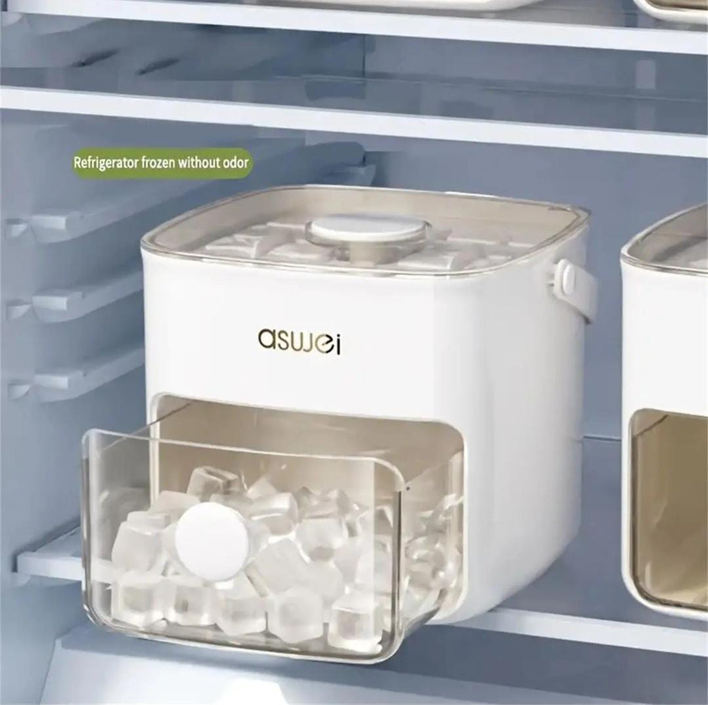 Press Ice Cube Mold & Ice Storage