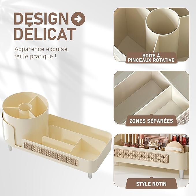 GlamourSwivel Cosmetic Caddy