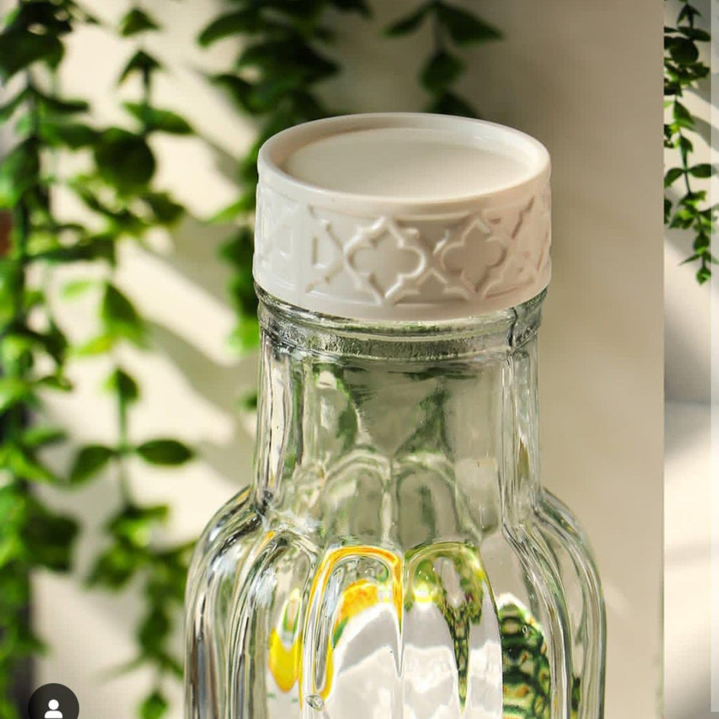 Ribbed Elegance Glass Bottle 1100ml (1934) by Limon