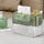 Diamond-Cut Spring-Rise Tissue Box with Dual Compartments