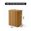Rectangular Bamboo Laundry Basket