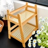 2-Tier Countertop Bamboo Shelf