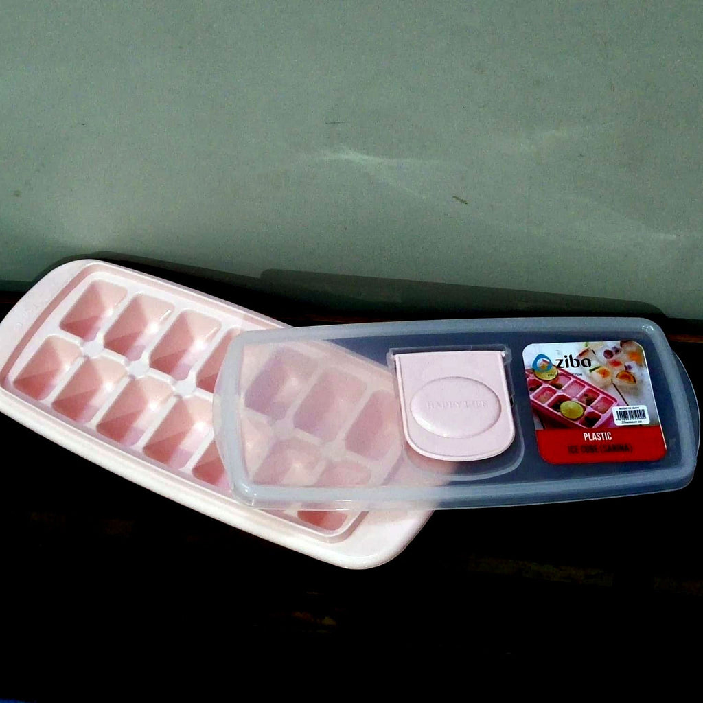 14-Grid Ice Cube Tray with Lid (35005) by Ziba