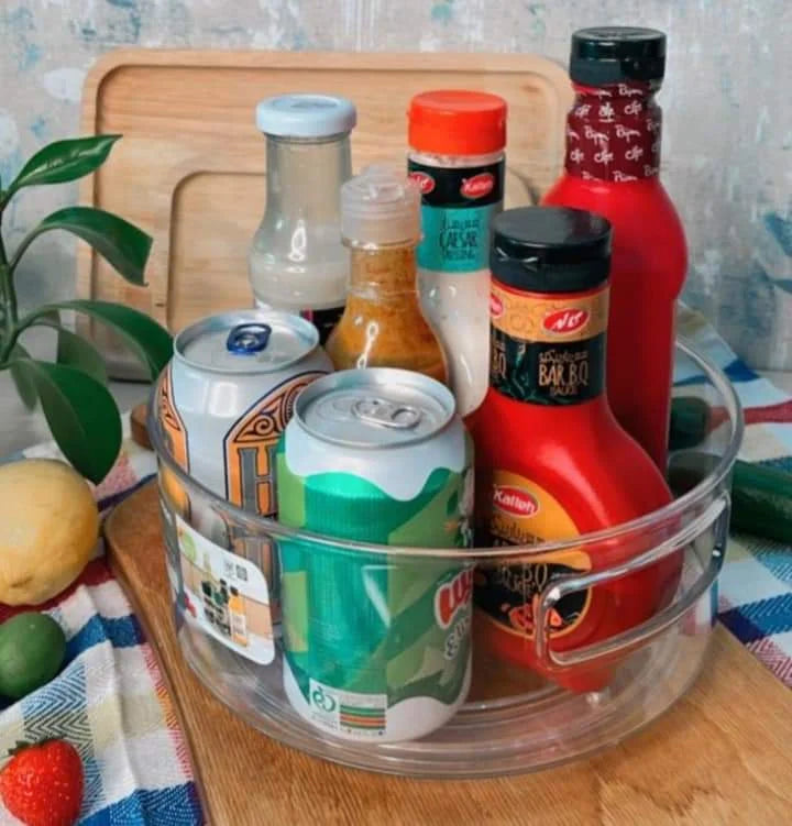 Multi-Use Acrylic Rotatable Tray with Handles (2149) by Limon