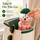 Cute Bear Shaped Glass Tumbler with Lid & Straw