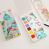 Brush & Splash: Watercolor Doodle Coloring Books