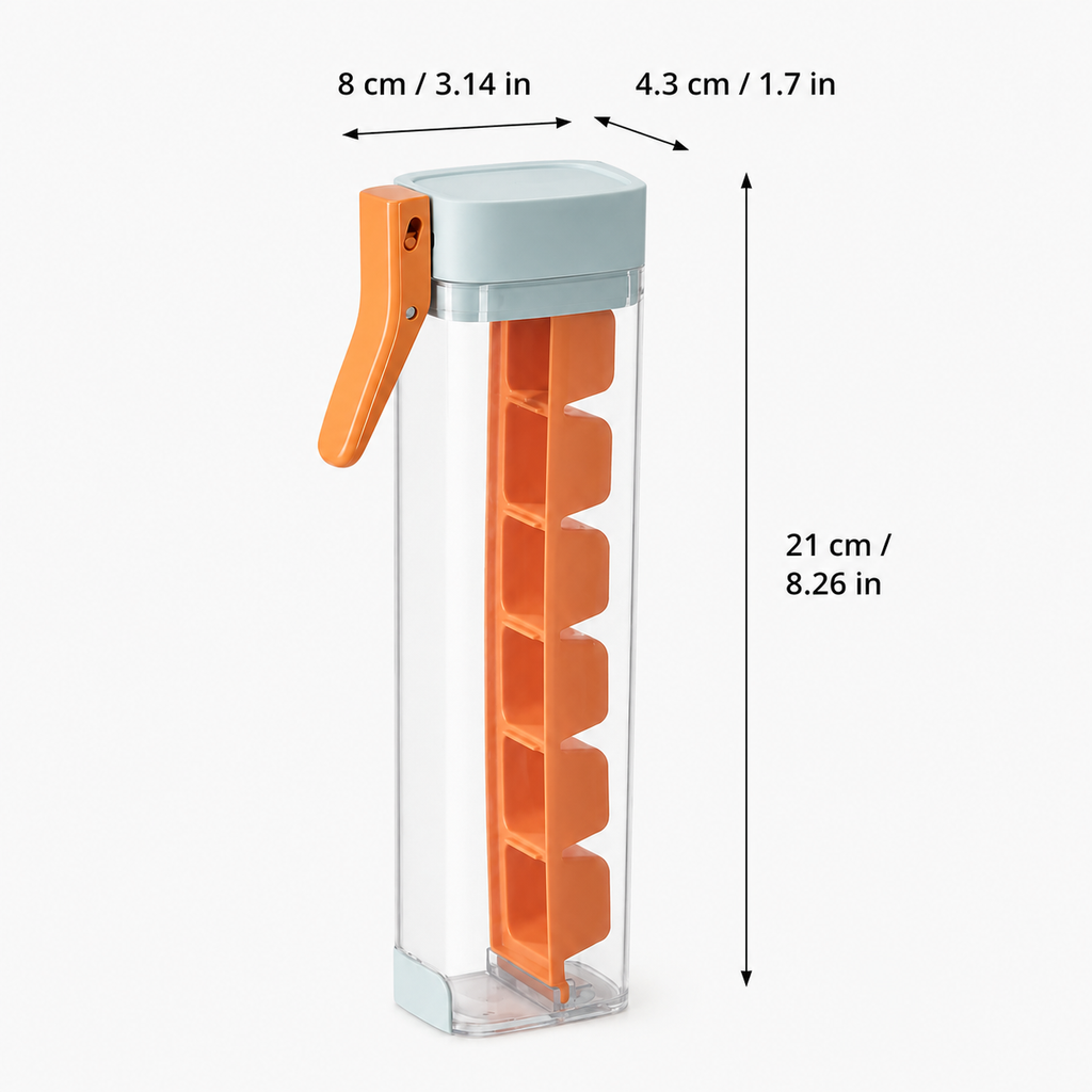 One-Press Ice Cube Tray with Easy Release