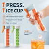 One-Press Ice Cube Tray with Easy Release