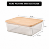 Robust Glass Container with Wooden Lid (2192) By Limon