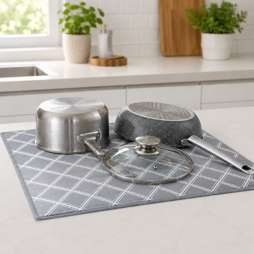 Patterned Dish Drying Mat