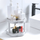Flower-Shaped 360° Rotating Plastic  Storage Organizer
