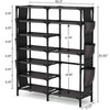 Double Row Shoe Rack With Side Pocket