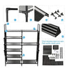Double Row Shoe Rack With Side Pocket