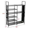 Double Row Shoe Rack With Side Pocket